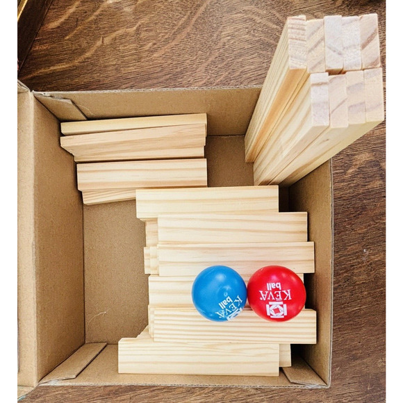 Contraptions 50 pc STEM Obstacle Building Game Wood Plank Set Mindware Keva - Picture 9 of 15